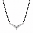 V Shaped Black Bead Mangalsutra