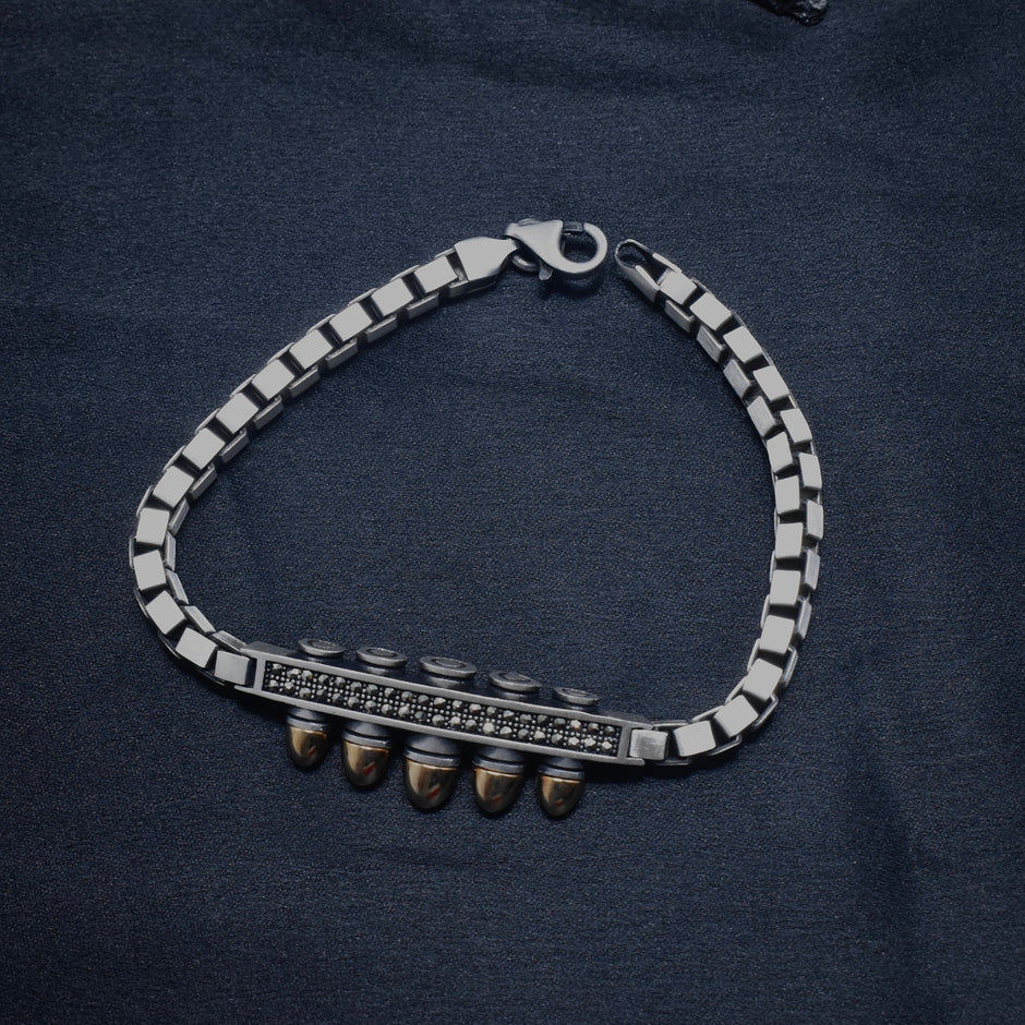 Designer Dial Silver Bracelet