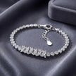 Marquise Cluster Halo Tennis Bracelet