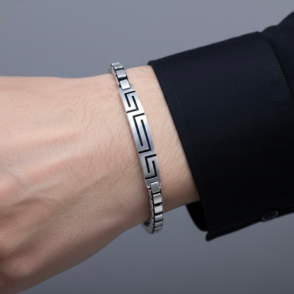 Greek Box Chain Bracelet