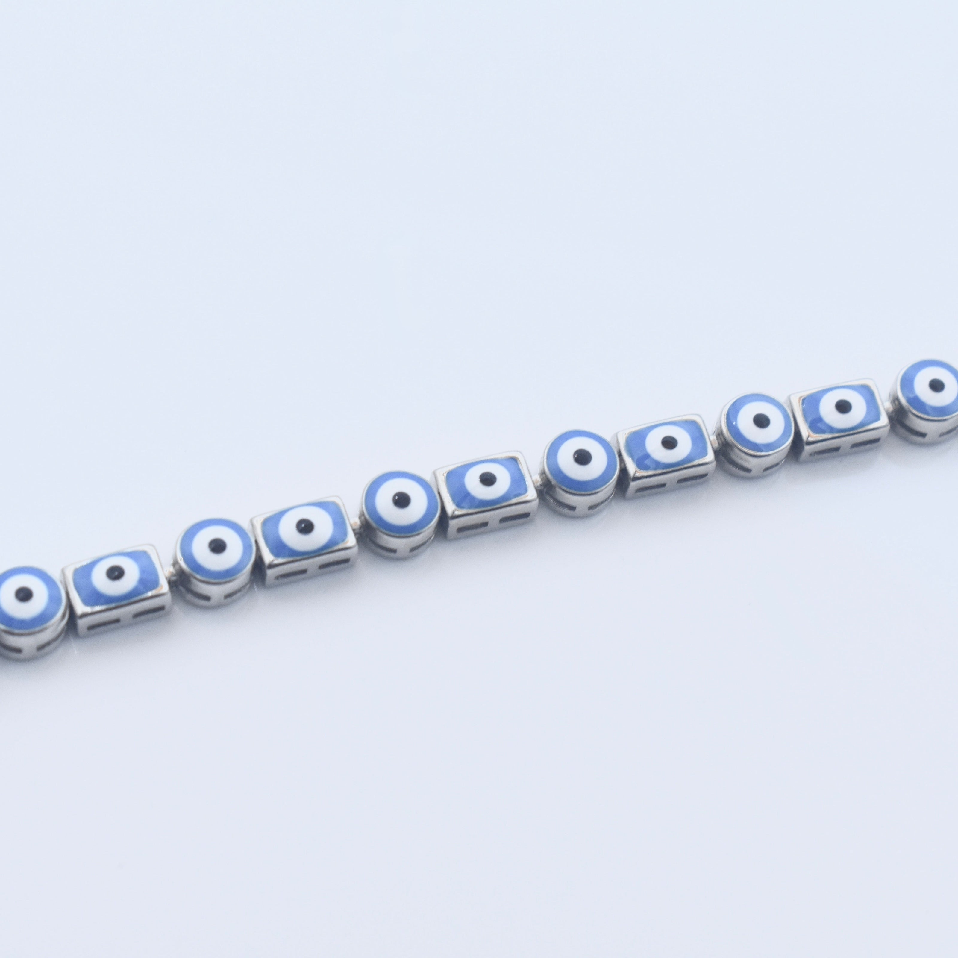 Classic Evil Eye Silver Bracelet