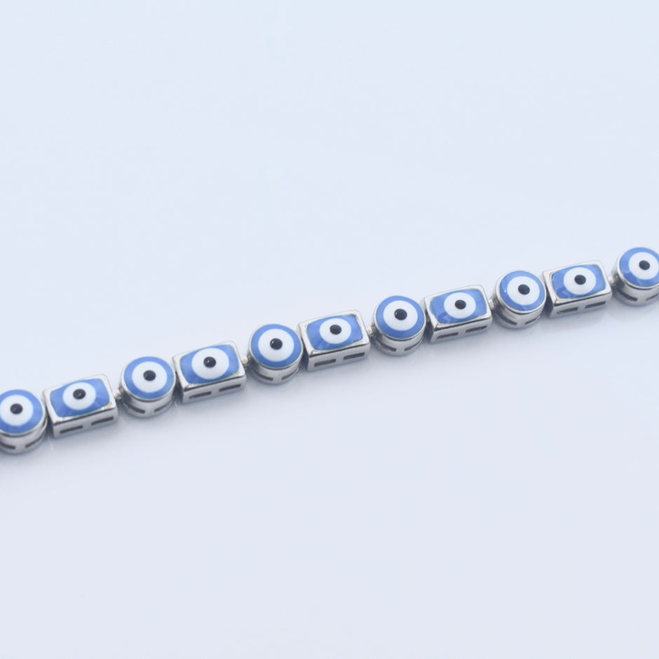 Classic Evil Eye Silver Bracelet