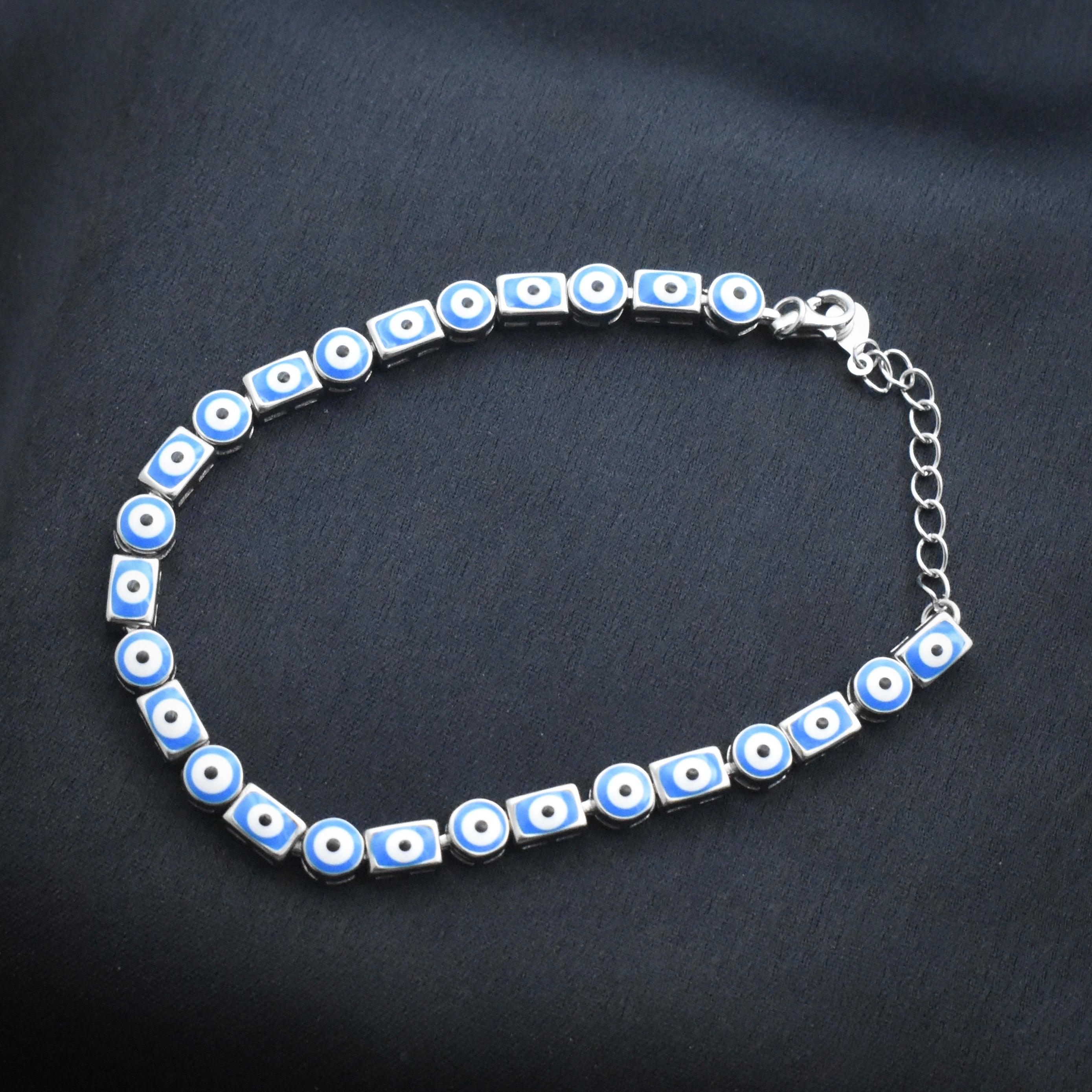Classic Evil Eye Silver Bracelet