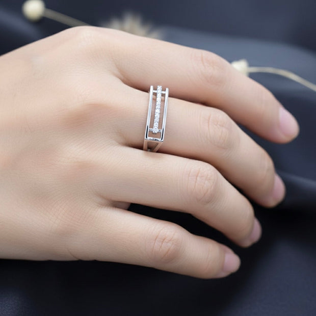 Silver Frame Edge Ring