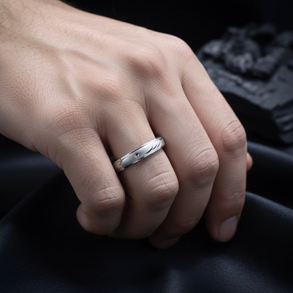 Silver Urban Line Ring