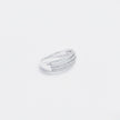 Silver Grand Pave Curve Ring