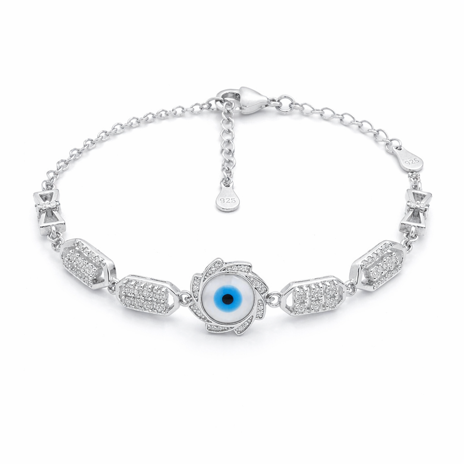 Evil Eye Protective Link Bracelet