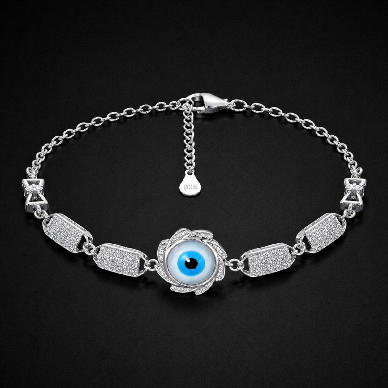Evil Eye Protective Link Bracelet