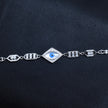 Rhombus Evil Eye Geometric Link Bracelet
