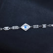Diamond Evil Eye Silver Bracelet