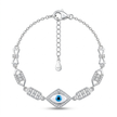 Rhombus Evil Eye Geometric Link Bracelet