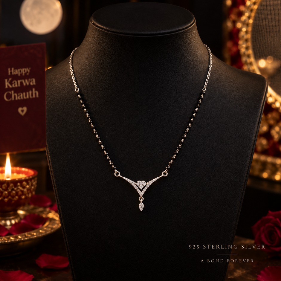 Heart V Shape Mangalsutra
