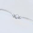 Round Stone Bar Silver Bracelet