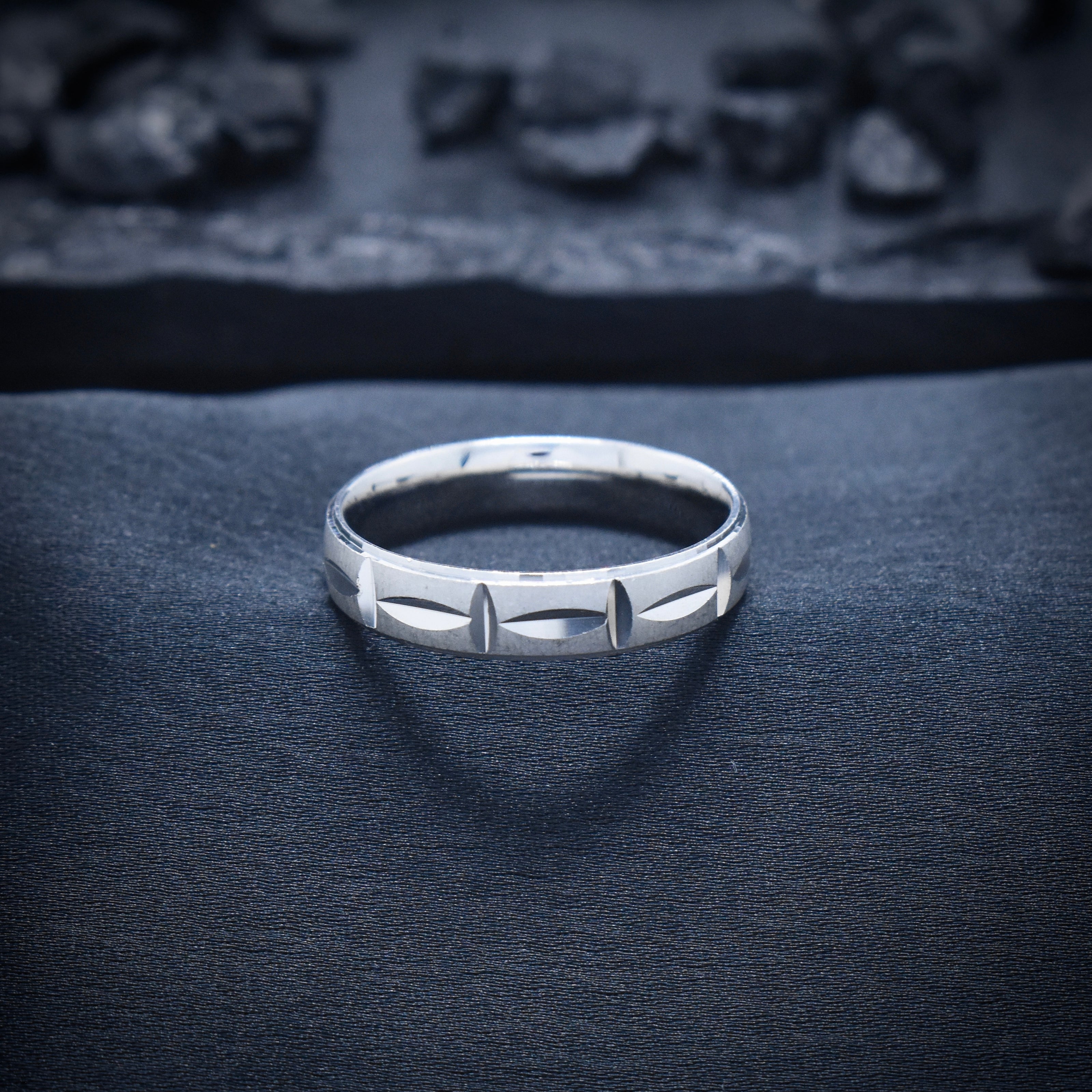 Prism Cross Geometric Statement Band
