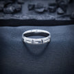 Prism Cross Geometric Statement Band