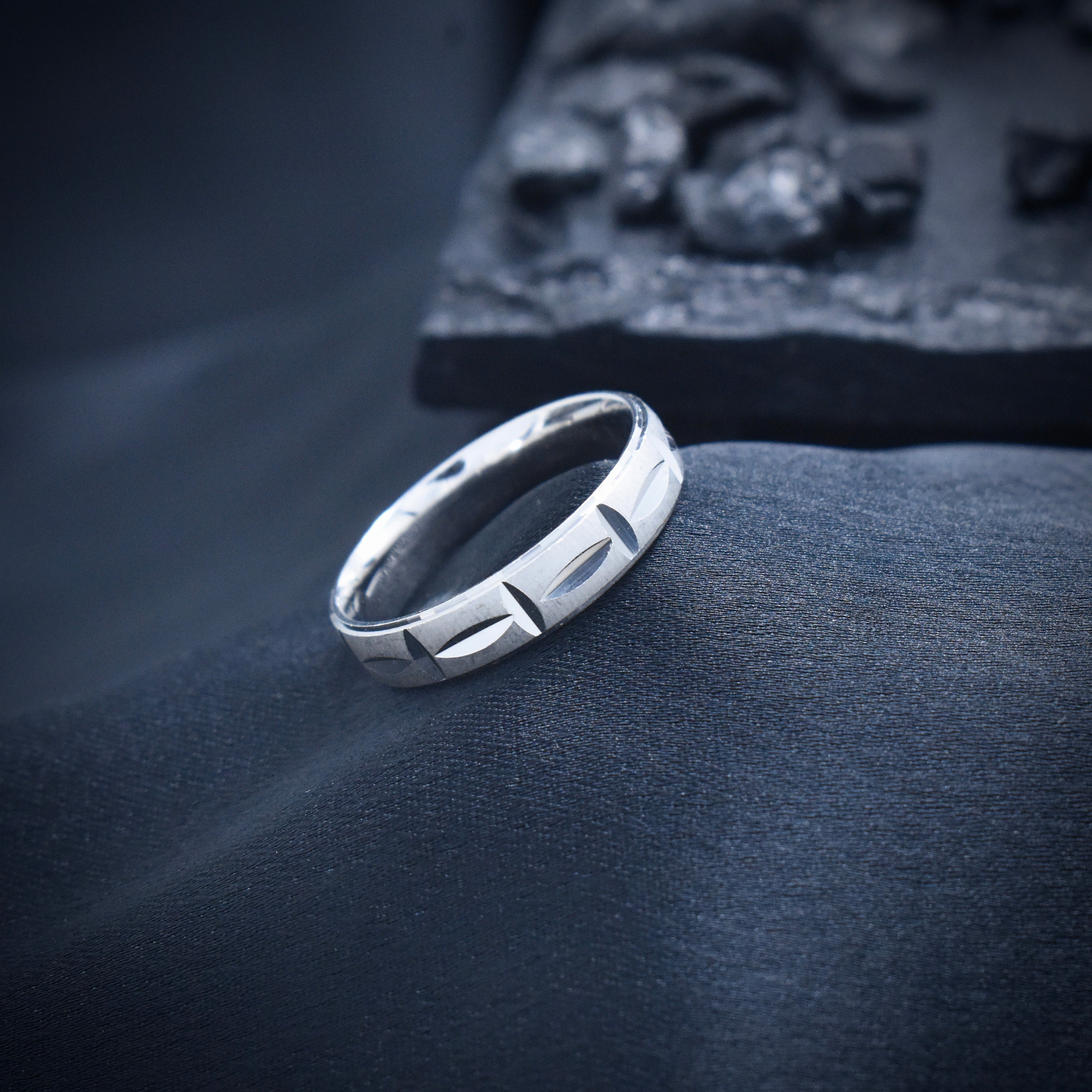 Prism Cross Geometric Statement Band