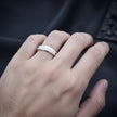 Prism Cross Geometric Statement Band