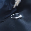 Silver Dual knot Accent Ring