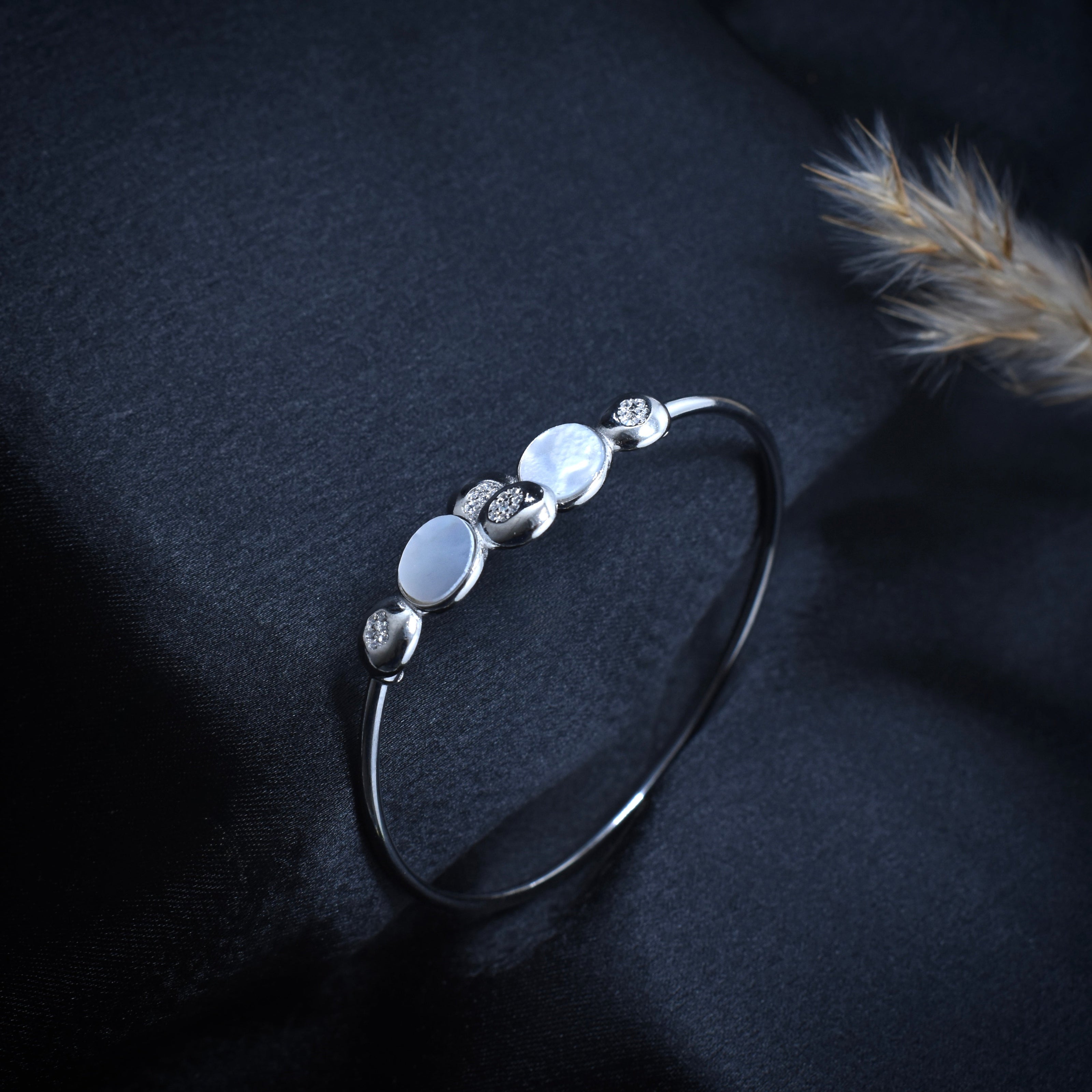 Oval Trio Silver Bracelet