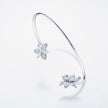 Butterfly Floral Silver Bracelet