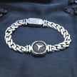 Emblem Link Silver Bracelet
