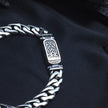 Emblem Link Silver Bracelet