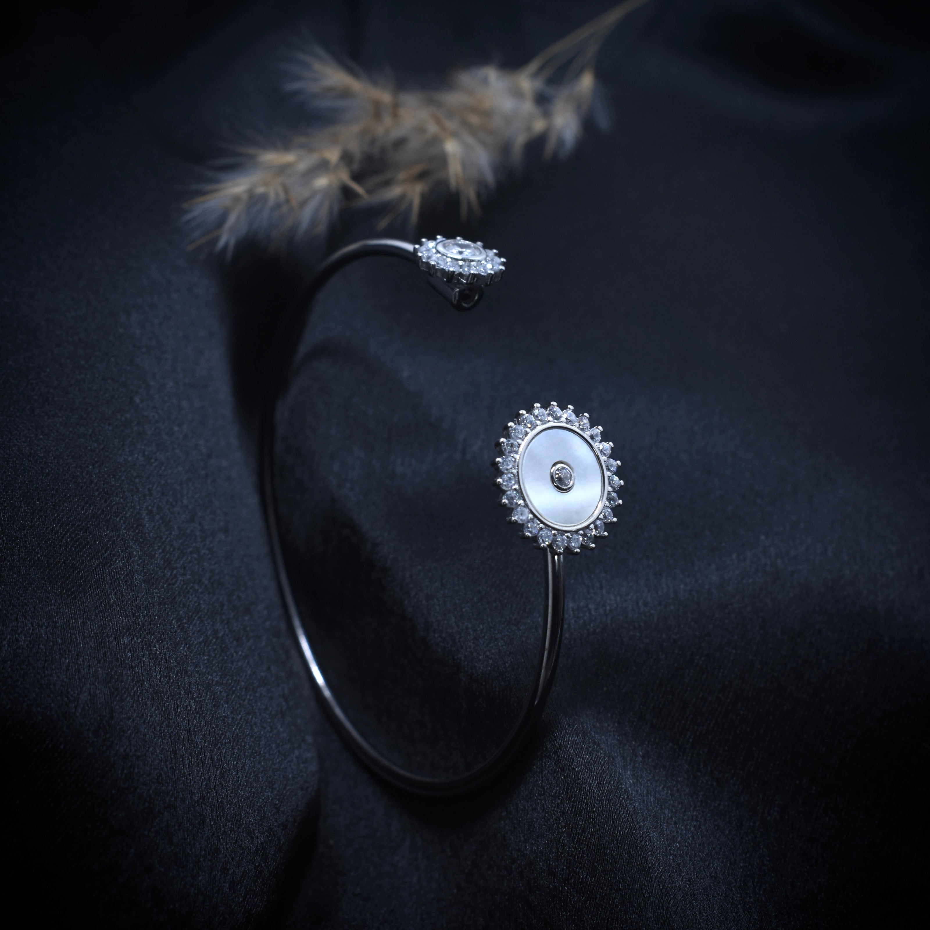 Mother-of-Pearl Inspired sterling Silver Bracelet