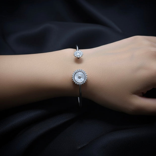 Mother-of-Pearl Inspired sterling Silver Bracelet