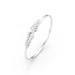 Nature-Inspired Leaf Sterling Silver Bracelet