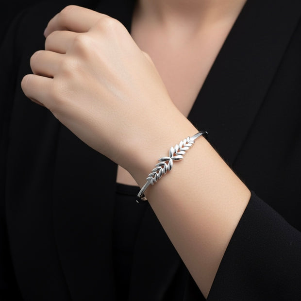 Olive Leaf Kada Bracelet