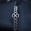 Clover Heart Silver Bracelet