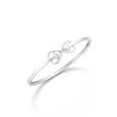 Infinity Heart Symbol Sterling Silver Bracelet