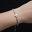 Floral Glow Silver Bracelet