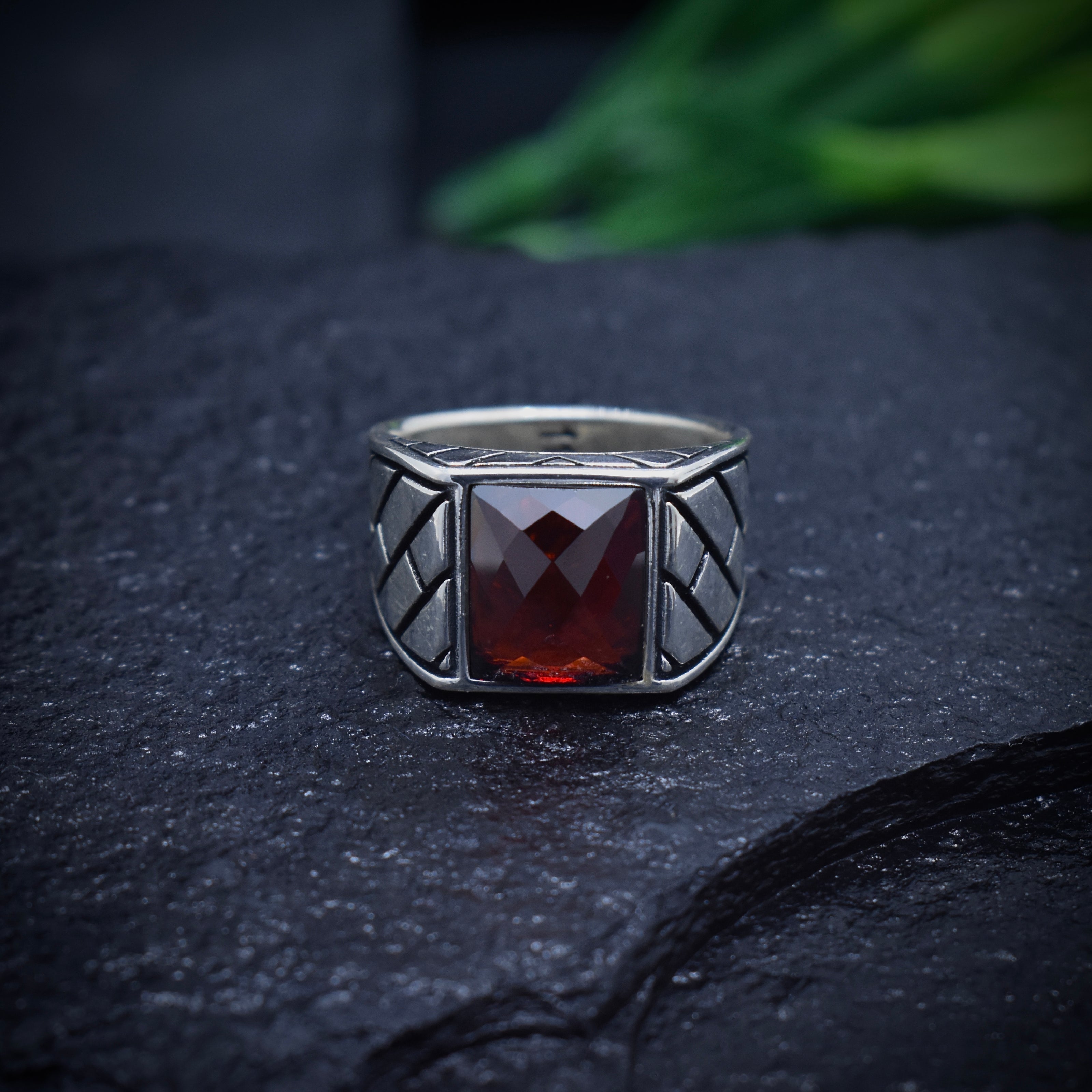 Vanguard Ruby-Red Turkish Signet Ring