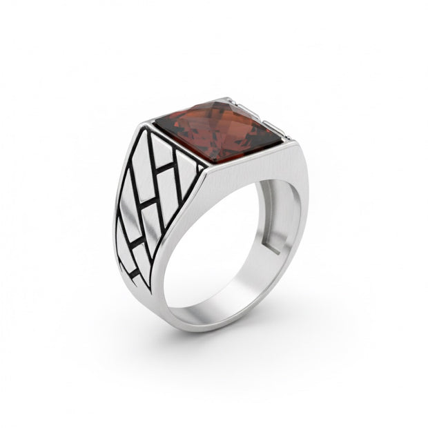 Vanguard Ruby-Red Turkish Signet Ring