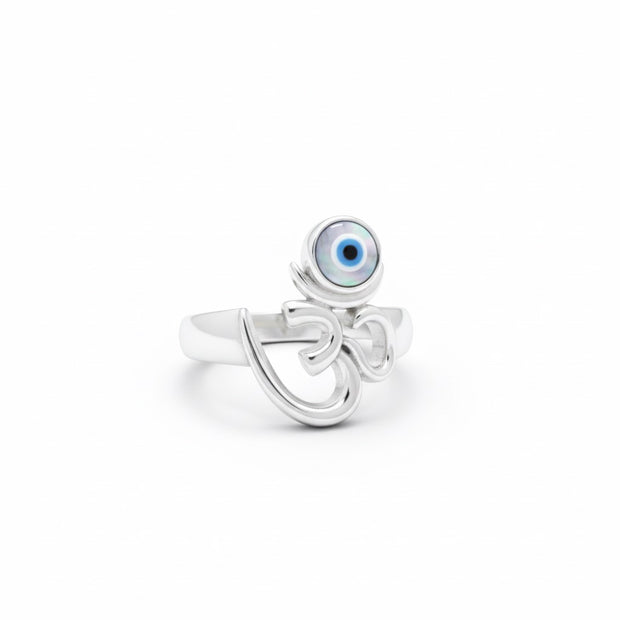 Spiritual Om Evil Eye Ring