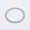 Radiant Oval Cuban Silver Bracelet