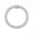 Iced Oval Link Bracelet