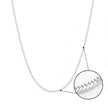 Sleek Curve Mesh Silver Chain