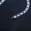 Iced Block Staple Link Bracelet