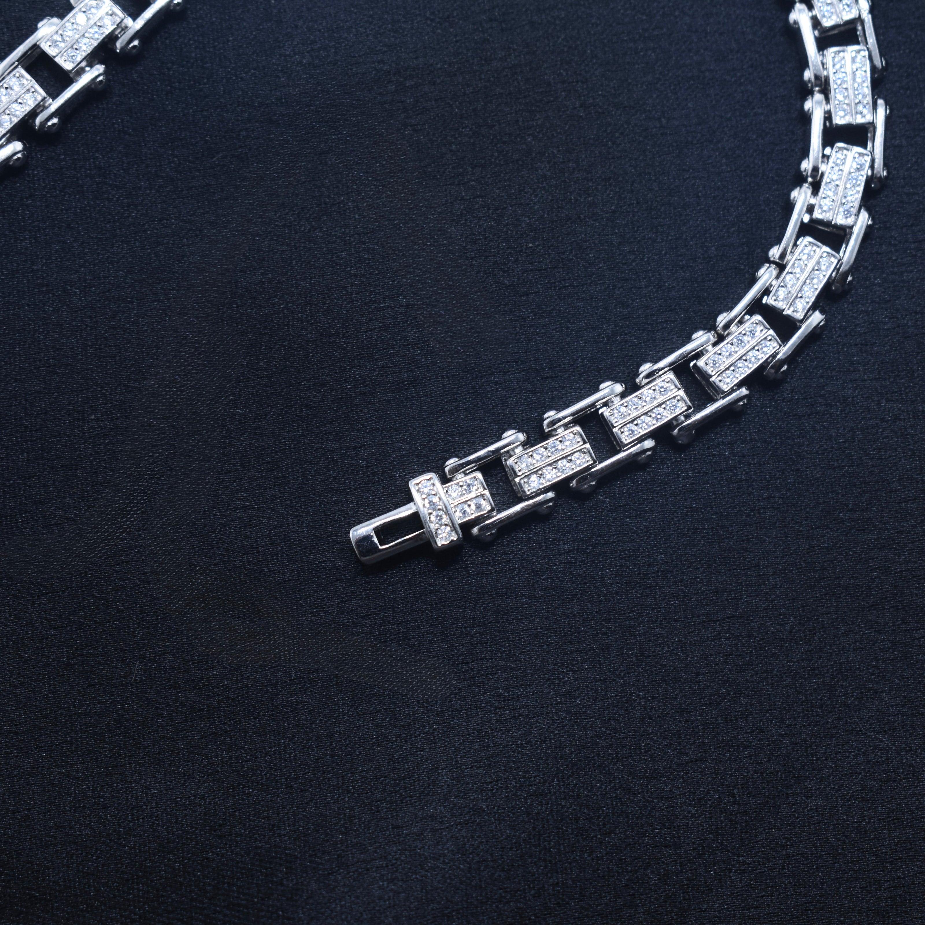 Luxe Cubed Silver Bracelet