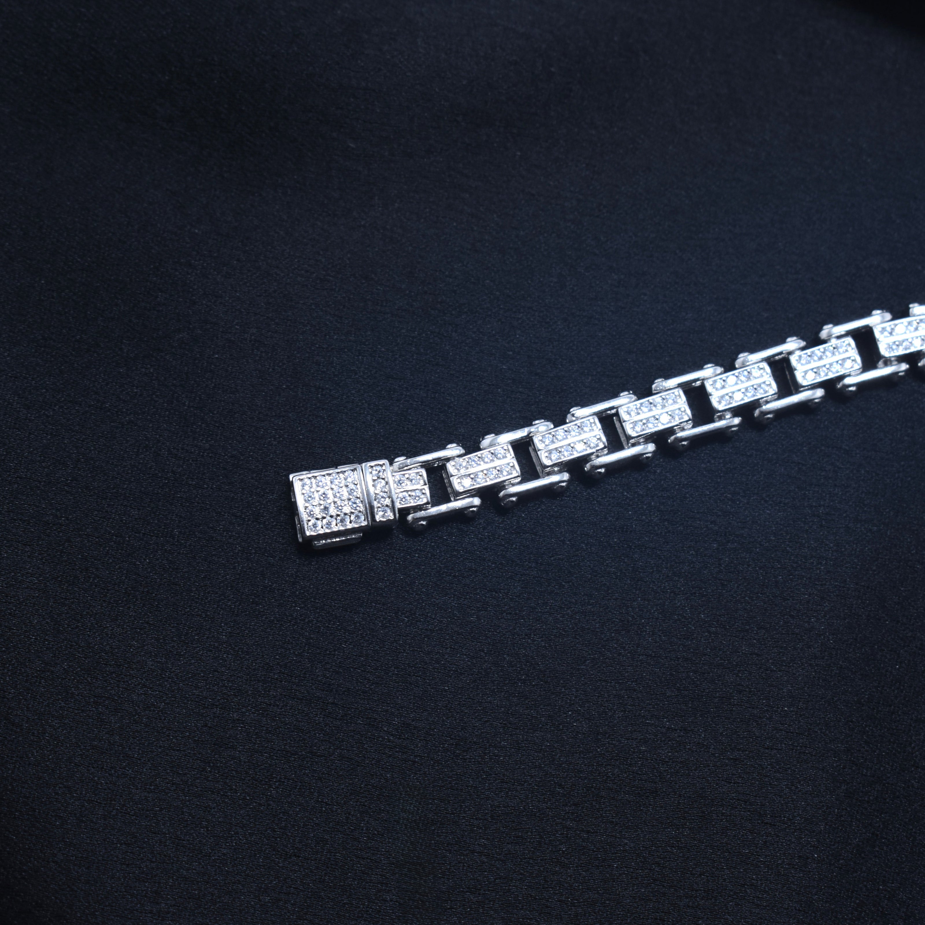 Luxe Cubed Silver Bracelet