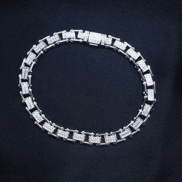 Luxe Cubed Silver Bracelet