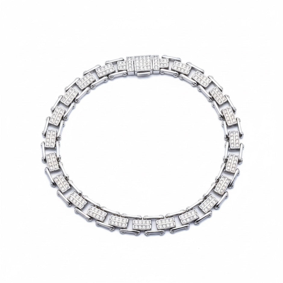 Luxe Cubed Silver Bracelet