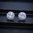 Regal Cluster Stud Silver Earrings