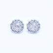 Regal Cluster Stud Silver Earrings