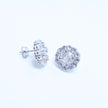 Regal Cluster Stud Silver Earrings