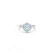 Victorian Inspired Pave Zircon Silver Ring