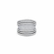 Multi-Row Pavé Wide Band Ring