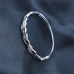 White Leaf Silver Bracelet